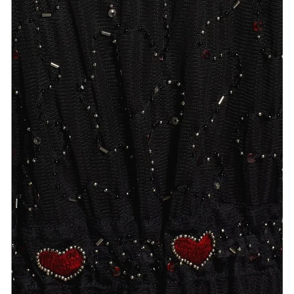 🍒NWOT🍒 SACRED HEART EMBELLISHED FULL LENGTH SHEER KIMONO